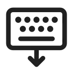 Keyboard Dock SVG Icon